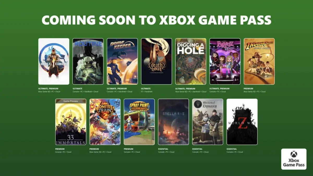 Xbox Game Pass,Mortal Kombat 1,ROUTINE,новые игры декабря,подписка Premium